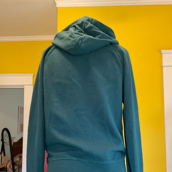 Prana Women's Dark Teal Kasey Geometric Pattern Full Zip Hoodie Jacket Small - Picture 3 of 3